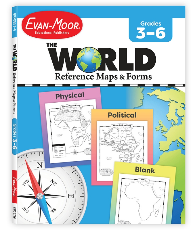 The World - Reference Maps & Forms, Grades 3-6 - Teacher Resource, Print