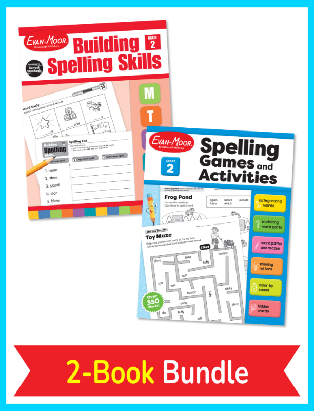 Building Spelling Skills and Spelling Games and Activities Bundle, Grade 2