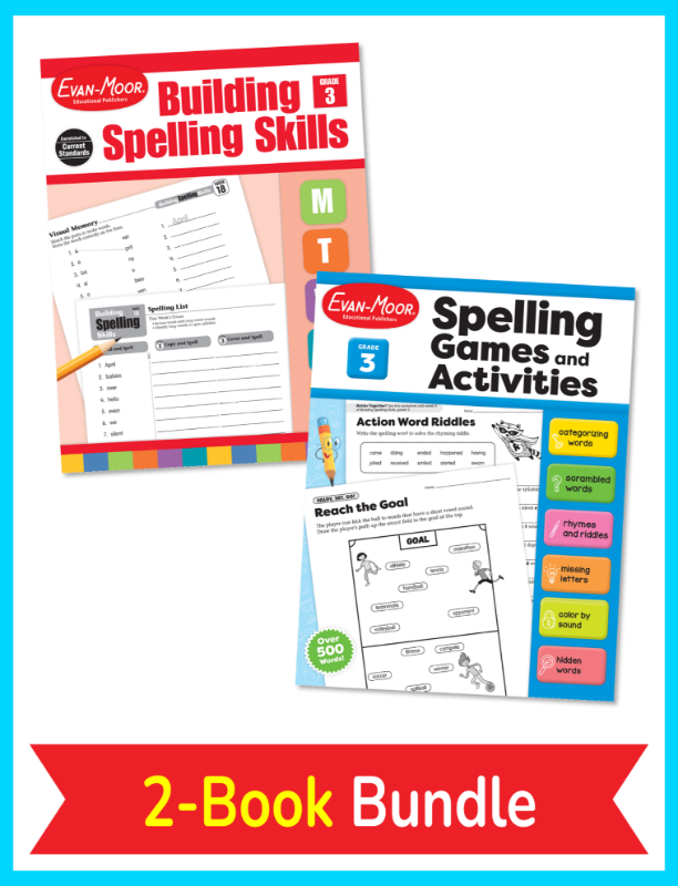 Building Spelling Skills and Spelling Games and Activities Bundle, Grade 3
