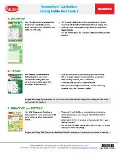 Picture of Pacing Guide: Grade 1