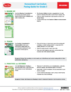 Picture of Pacing Guide: Grade 3