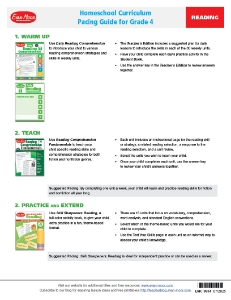 Picture of Pacing Guide: Grade 4