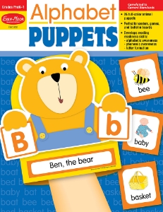 Alphabet Puppets, Grades PreK - 1 - Teacher Reproducibles, E-book